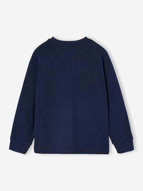 Tee-shirt manches longues motif bouclette garçon marine 2 - vertbaudet enfant 