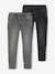 Lot 2 jeans garçon slim denim gris+double stone+stone 1 - vertbaudet enfant 