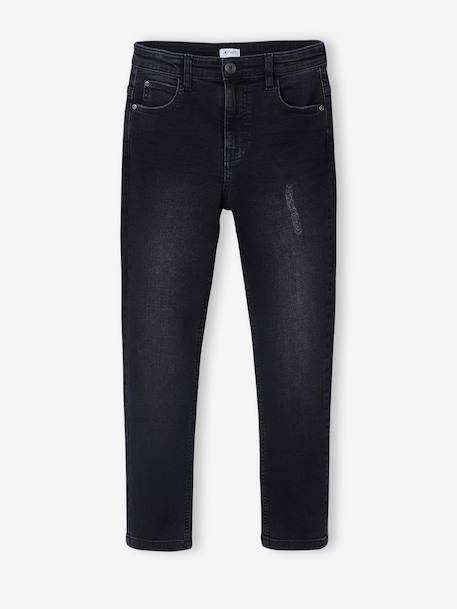Jean slim garçon effet destroy denim black+stone 5 - vertbaudet enfant 