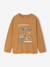 T-shirt manches longues imprimé garçon avec reliefs blanc chiné+noix de pécan 6 - vertbaudet enfant 