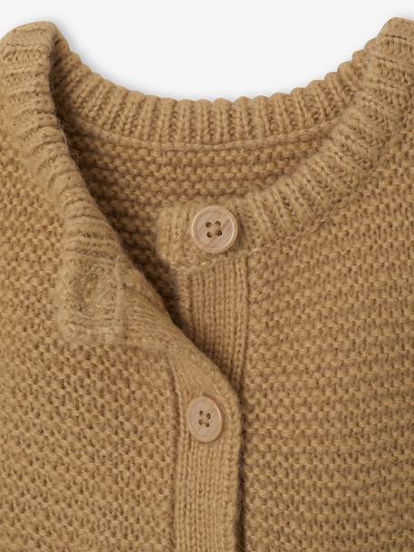 Gilet bébé sans manches boutonné ocre 5 - vertbaudet enfant 