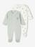 Lot de 2 pyjamas bébé naissance en velours beige+rose+vert d'eau 15 - vertbaudet enfant 