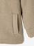 Manteau fille à capuche drap de laine anthracite+beige chiné 16 - vertbaudet enfant 