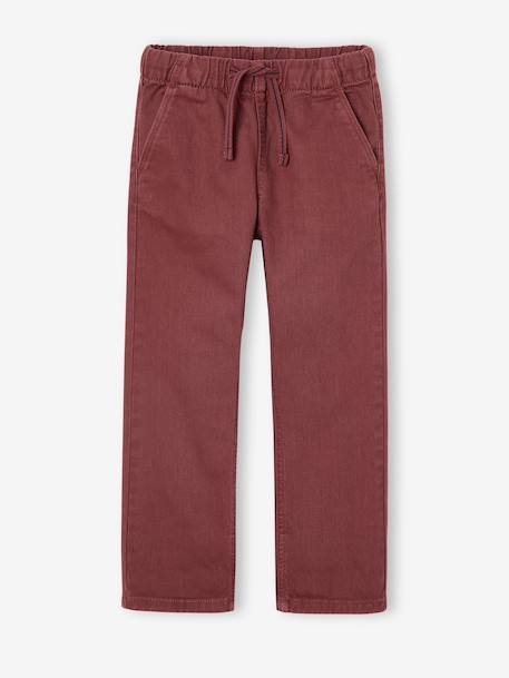 Pantalon garçon  fluide facile à enfiler garçon beige+bleu moyen+bleu nuit+terracotta 24 - vertbaudet enfant 