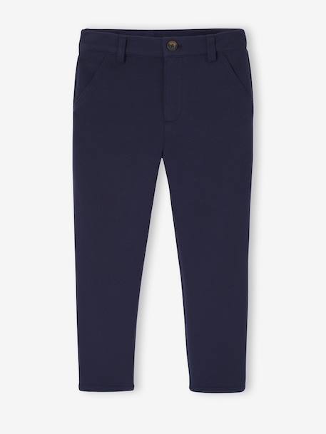 Pantalon garçon cérémonie en maille piquée marine 1 - vertbaudet enfant 