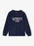 Tee-shirt manches longues motif bouclette garçon marine 1 - vertbaudet enfant 