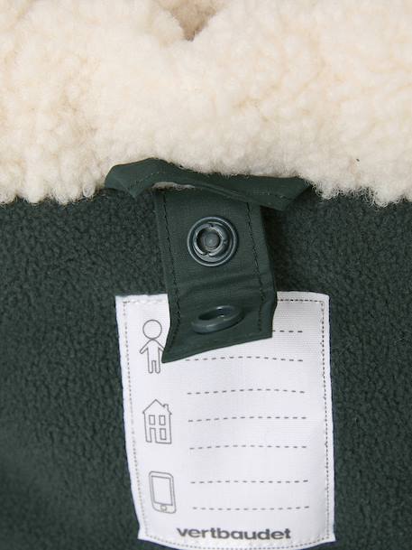 Parka 3 en 1 bébé avec gilet amovible en sherpa vert sapin 8 - vertbaudet enfant 