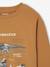 T-shirt manches longues imprimé garçon avec reliefs blanc chiné+noix de pécan 8 - vertbaudet enfant 