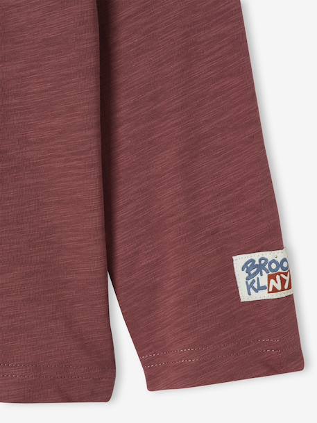 T-shirt manches longues floqué garçon bois de rose 5 - vertbaudet enfant 