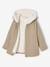 Manteau fille à capuche drap de laine anthracite+beige chiné 12 - vertbaudet enfant 