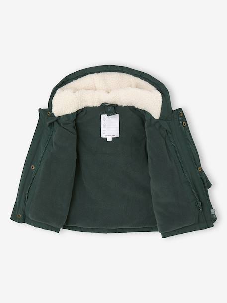 Parka 3 en 1 bébé avec gilet amovible en sherpa vert sapin 7 - vertbaudet enfant 
