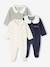 Lot de 3 pyjamas bébé fille 'c½urs' en velours bleu nuit 1 - vertbaudet enfant 