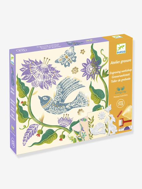 Atelier gravure Passiflore violet 1 - vertbaudet enfant 