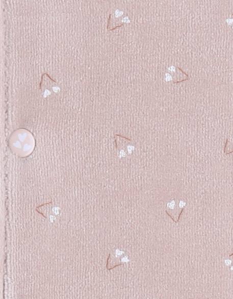 Pyjama bébé en velours Rose 5 - vertbaudet enfant 