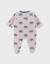 Pyjama en velours imprimé éléphant bali Beige 1 - vertbaudet enfant 