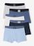 Lot 5 boxers unis garçon bleu 1 - vertbaudet enfant 