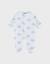 Pyjama en velours imprimé éléphant bali Blanc 1 - vertbaudet enfant 