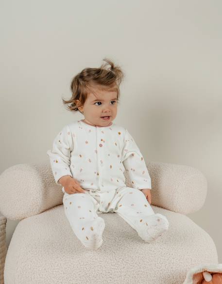 Lot de 2 pyjamas en velours bébé et brodé Rose 4 - vertbaudet enfant 