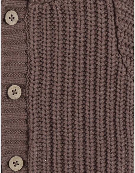 Mantelet en tricot à volants Marron 4 - vertbaudet enfant 