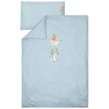 Housse de couette+oreiller lit bébé blossom (100 x 140 cm) Blanc, bleu, multicolore+Blanc, multicolore+Bleu+Rose 11 - vertbaudet enfant 