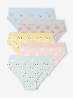 -Lot de 5 culottes animaux fille