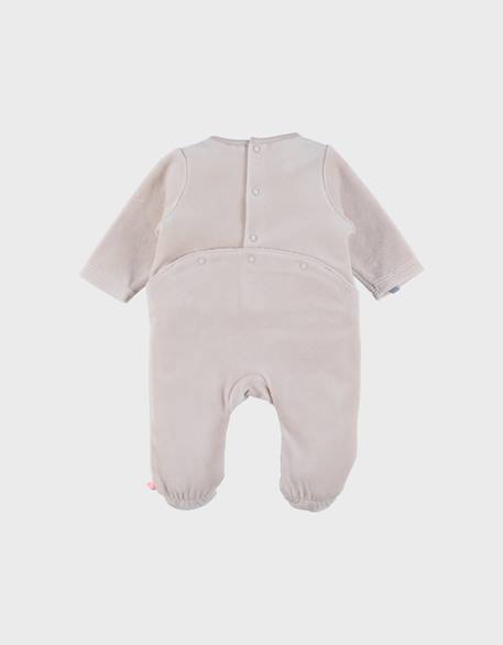 Pyjama en velours brodé lion Beige 5 - vertbaudet enfant 