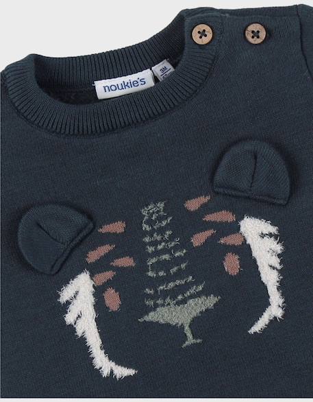Pull en tricot avec motif tigre Bleu 6 - vertbaudet enfant 