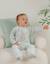 Pyjama bébé en velours à broderie lapin Turquoise 3 - vertbaudet enfant 