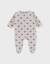 Pyjama bébé en velours imprimé cœurs Beige 1 - vertbaudet enfant 