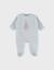 Pyjama bébé en velours à broderie lapin Turquoise 1 - vertbaudet enfant 