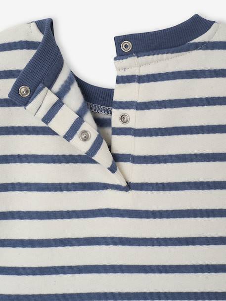 Ensemble sweat-shirt + pantalon bébé bleu grisé 7 - vertbaudet enfant 