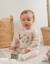Pyjama en velours brodé lion Beige 2 - vertbaudet enfant 