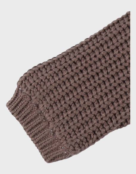Mantelet en tricot à volants Marron 5 - vertbaudet enfant 