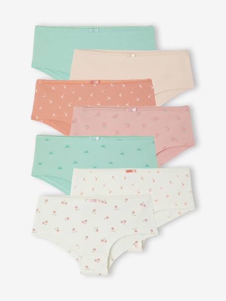 Lot de 7 Shorties Fille rose 1 - vertbaudet enfant 