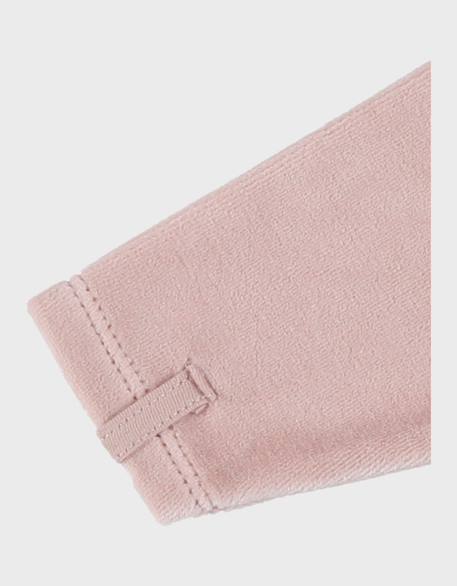 Pyjama bébé en velours brodé lapin Rose 5 - vertbaudet enfant 
