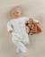 Pyjama bébé en velours avec broderie chat Blanc 2 - vertbaudet enfant 