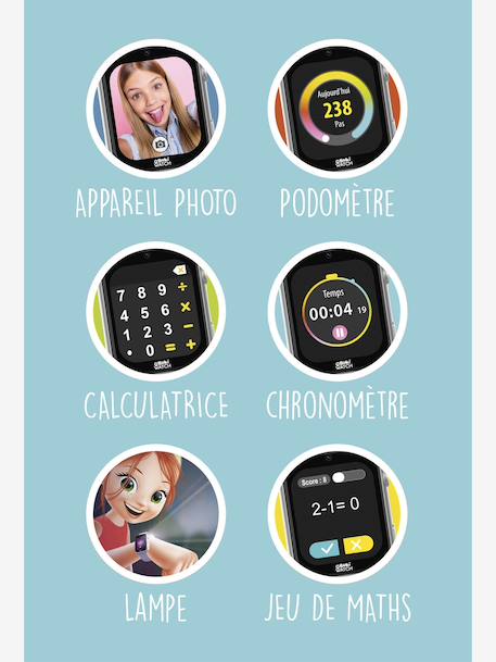 Montre GPS Buki bleu 9 - vertbaudet enfant 