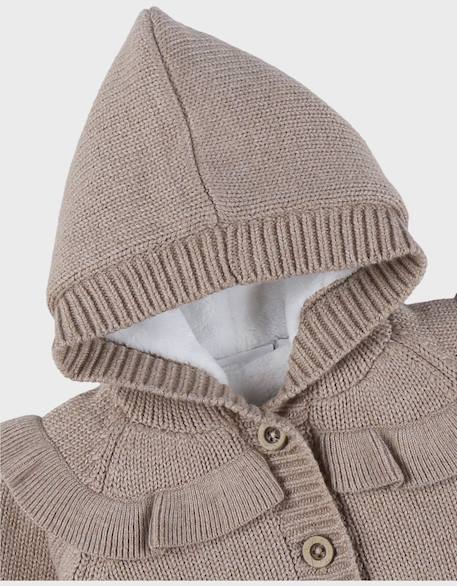 Mantelet en tricot à volants Beige 5 - vertbaudet enfant 
