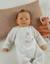 Pyjama bébé en velours avec broderie lapin Blanc 3 - vertbaudet enfant 