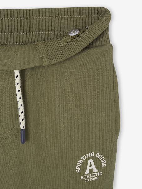Pantalon jogging 'Athletic' garçon en molleton anthracite+chocolat+kaki 11 - vertbaudet enfant 