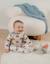 Pyjama en velours imprimé éléphant bali Beige 3 - vertbaudet enfant 