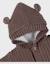 Mantelet en tricot à volants Marron 3 - vertbaudet enfant 