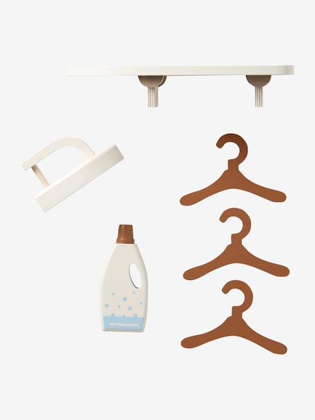 Machine à laver et à repasser avec accessoires en bois FSC® écru 9 - vertbaudet enfant 