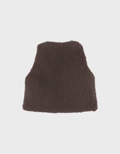 Veste sans manches en sherpa Marron 4 - vertbaudet enfant 