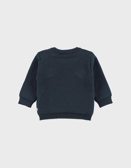 Pull en tricot avec motif tigre Bleu 5 - vertbaudet enfant 