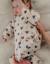 Pyjama bébé en velours imprimé cœurs Beige 2 - vertbaudet enfant 