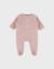 Pyjama bébé en velours brodé lapin Rose 1 - vertbaudet enfant 