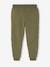 Pantalon jogging 'Athletic' garçon en molleton anthracite+chocolat+kaki 10 - vertbaudet enfant 