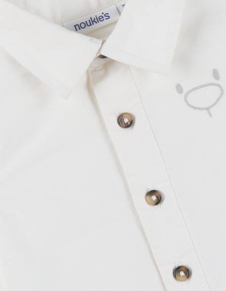 Chemise en coton Blanc 4 - vertbaudet enfant 