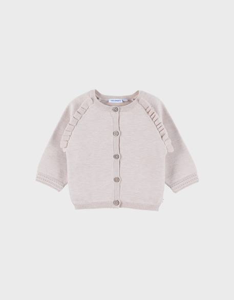 Cardigan en tricot Beige 1 - vertbaudet enfant 
